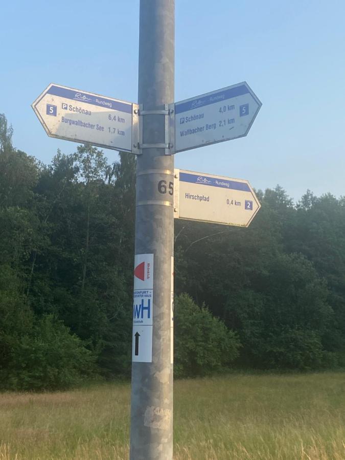 Pension-Ferienwohnung Liesbachtal Direkt Am Waldrand Bayerische Rhoen Schonau an der Brend ภายนอก รูปภาพ