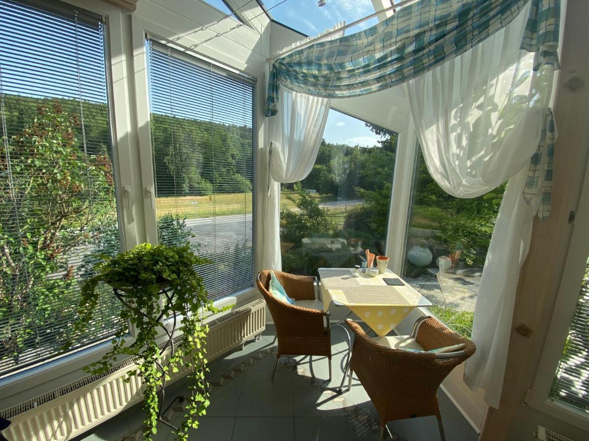 Pension-Ferienwohnung Liesbachtal Direkt Am Waldrand Bayerische Rhoen Schonau an der Brend ภายนอก รูปภาพ