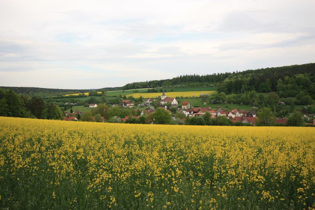 Pension-Ferienwohnung Liesbachtal Direkt Am Waldrand Bayerische Rhoen Schonau an der Brend ภายนอก รูปภาพ